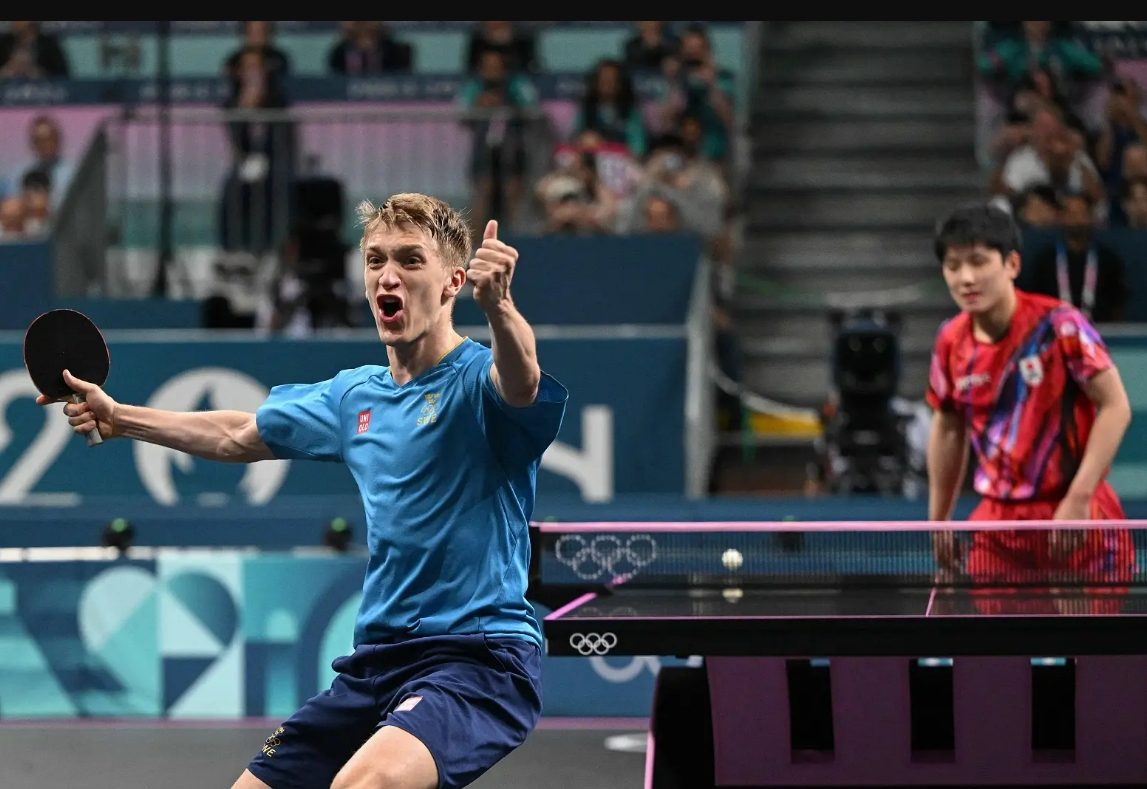雷速-比利时乒乓球队鏖战瑞典乒乓球队，张本智和爆发神勇