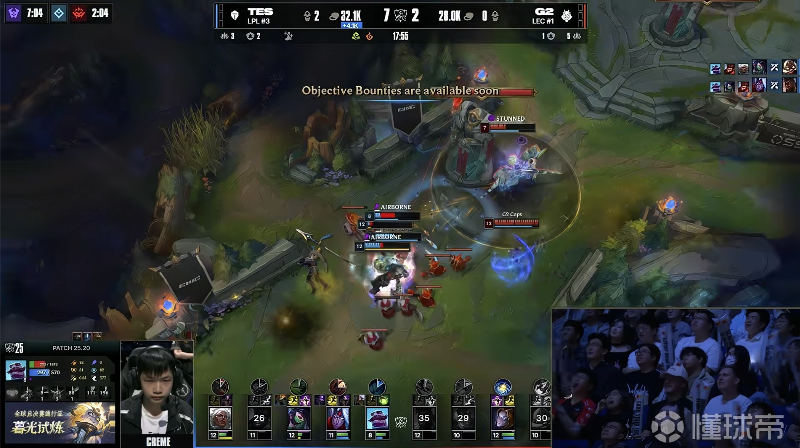 DRX2横扫TES，Bin统治全场